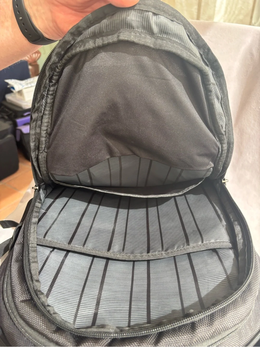 Kenneth Cole Reaction Black and Gray Men's Backpack